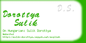 dorottya sulik business card